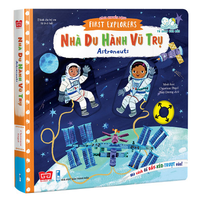 Combo 2 cuốn Hỏi đáp cùng em - Khủng long  + Sách chuyển động - First explorers - Astronauts - Nhà du hành vũ trụ