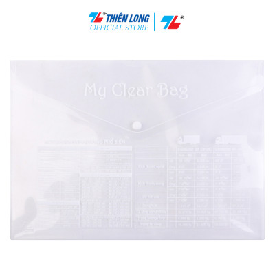 Bìa nút F4 có in TL-HCB02 - Trong suốt