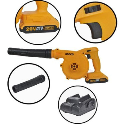 MÁY THỔI BỤI DÙNG PIN (20V) 2.7M3/PHÚT INGCO CABLI200181 - HÀNG CHÍNH HÃNG