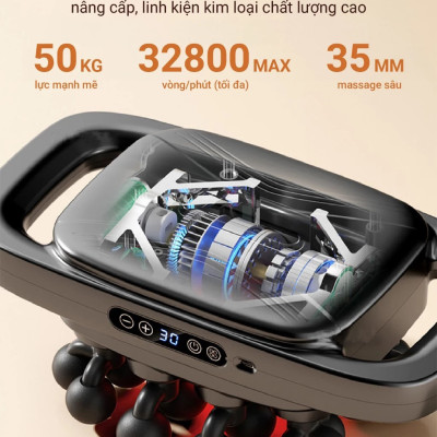 [Tặng củ sạc + cáp sạc] Máy Massage Toàn Thân Cầm Tay , Máy Mát Xa Đấm Lưng, Chân, Tay, Vai, Cổ 20 Đầu GDV S3C-20C - Hàng Chính Hãng