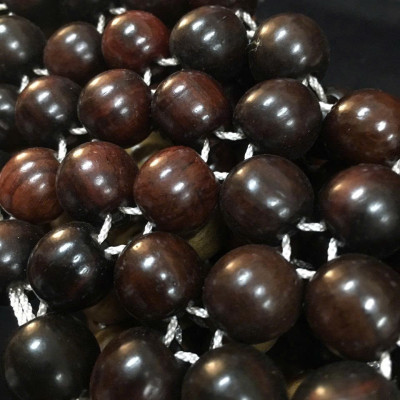 Chiếu Hạt Gỗ Cẩm Cao Cấp - Kích Thước 1,5mx1,9m hạt 1.2cm ( video , hình thật )