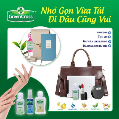 Combo Nước rửa tay kháng khuẩn vượt trội an toàn cho da Green Cross 70ml Dạng Xịt