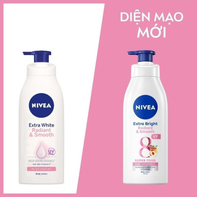 Sữa Dưỡng Thể NIVEA Extra Bright Dưỡng Sáng Da | Mịn Da (350 ml)
