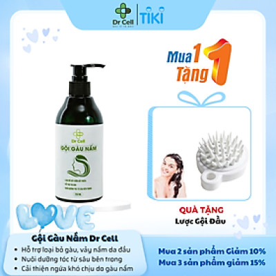 Gội Gàu Nấm Dr Cell 250ml hỗ trợ làm sạch gàu nấm da đầu dưỡng tóc hỗ trợ mọc tóc con giảm rụng tóc - Hàng Chính Hãng