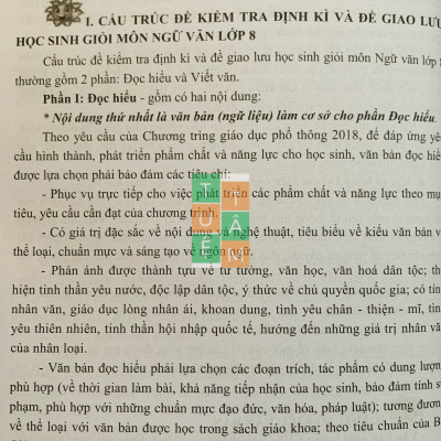Sách - Hướng dẫn làm bài kiểm tra định kì, đề giao lưu học sinh giỏi Ngữ Văn 8