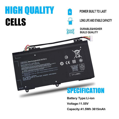 Pin Tương Thích Cho Laptop Hp 14-Al000 Se03Xl 3 Cell - Pavilion 14-Al000 14-Al100 14-Av000 - Hàng Nhập Khẩu New Seal TEEMO PC TEBAT1436