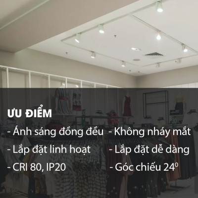 Bộ Đèn LED OPPLE chiếu điểm thanh ray T2 - Đèn Chất Lượng Cao