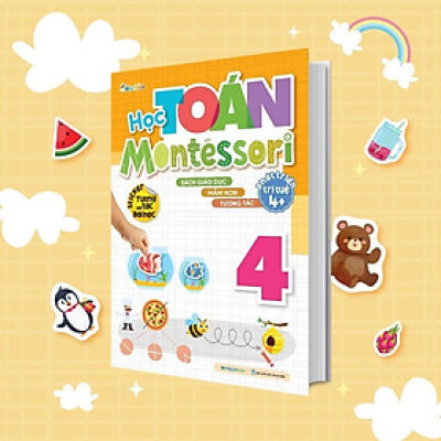 Sách - Học Toán Montessori 4 - Phát Triển Trí Tuệ 4+ - Megabook