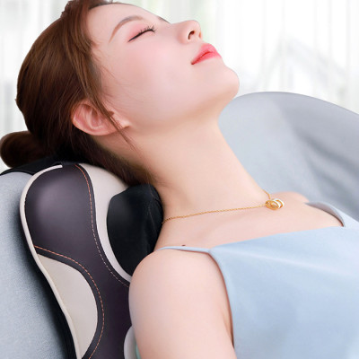 Máy (Gối) Massage Đấm Bóp Cổ Vai Gáy Nikio NK-136DC - Xoa Bóp Con Lăn Kết Hợp Hồng Ngoại, Hỗ Trợ Mát Xa Lưng, Đùi, Tay, Giảm Đau Nhức Toàn Thân - Pin Sạc Không Dây Tiện Lợi