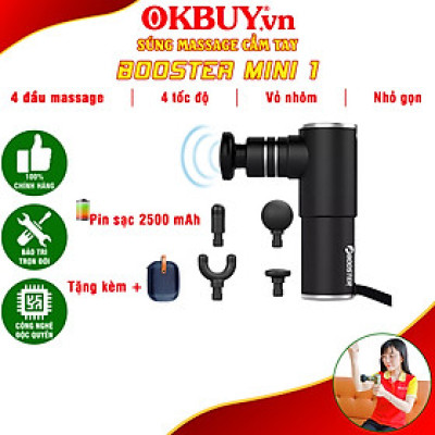 Máy massage cầm tay mini 4 đầu Mỹ Booster Pocket MINI