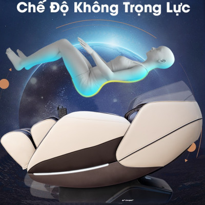 Ghế Massage Toàn Thân Lifesport LS-350 Plus, Ghế Massage Tích Hợp 5 Kỹ Thuật Và 8 Chương Trình Tự Động