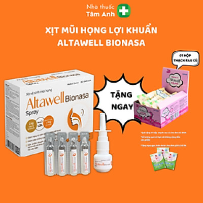 Xịt Mũi Họng Lợi Khuẩn Altawell Bionasa, Giảm Ngạt Mũi, Sổ Mũi Cho Bé Từ 6 Tháng Tuổi Và Mẹ Bầu