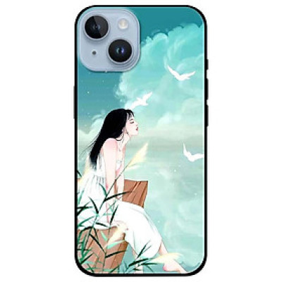 Ốp lưng dành cho Iphone 14 - Iphone 14 Plus - Iphone 14 Pro - Iphone 14 Pro Max - Cô Gái Đầm Trắng