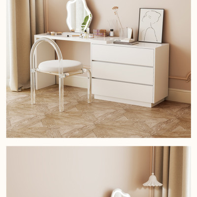 Bàn trang điểm đẹp xoay thông minh có tủ 3 ngăn kéo gỗ mdf phủ melamin chống xước thương hiệu IGA - GP325