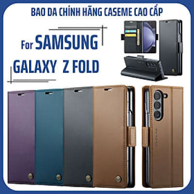 Bao Da Dạng Ví Caseme Cho Samsung Galaxy Z Fold5 – Chống Trộm Thẻ RFID, Nắp Gập Nam Châm, Khe Cắm Thẻ & Tiền, Giá Đỡ Xem Video - Hàng Chính Hãng