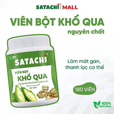 Bột Khổ Qua Nguyên Chất SATACHI – 100% khổ qua tươi, không đường – Hộp 258g