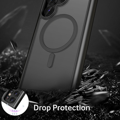 Ốp lưng nhám sạc từ tính cho Samsung S25 Ultra , S24 Ultra hiệu Likgus PC Ultra-thin Frosted Magnetic Case - Hàng nhập khẩu