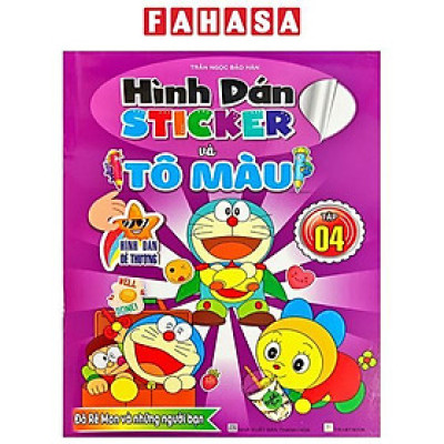Sách - Hình Dán Sticker Và Tô Màu - Tập 4