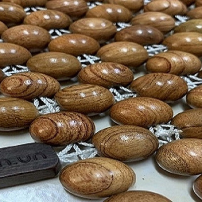 Chiếu Hạt Gỗ Hương Hạt 1.6cm - Chiếu hạt gỗ Mian ( video, hình thật )