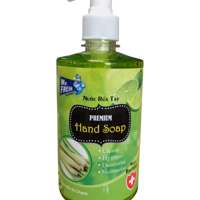 Combo 2 chai nước rửa tay Hand Soap 500ml Hương Xả Chanh