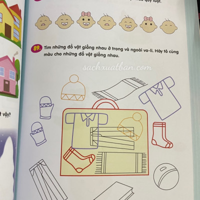 Sách Trò Chơi Toán Học Rèn Luyện Tư Duy 3-6 Tuổi Quyển 1