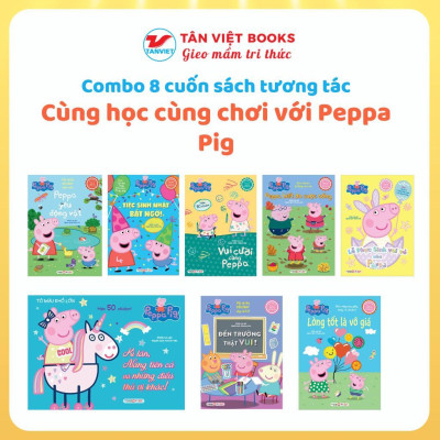 Sách Tương Tác - Cùng Học Cùng Chơi Với Peppa Pig - Chọn Lẻ 8 Cuốn - Tân Việt Books