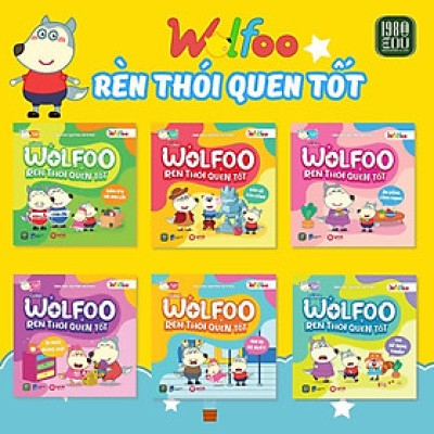 Sách - Wolfoo Rèn Thói Quen Tốt - Combo 6 Cuốn - 1980 Books