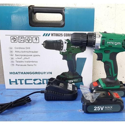 MÁY KHOAN PIN 25V HT8625 HTCOM (2 PIN + 1 SẠC) - HÀNG CHÍNH HÃNG