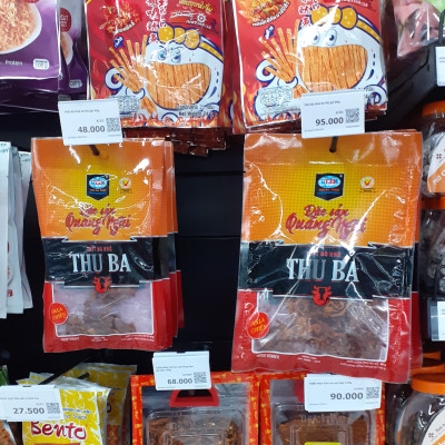 Khô Bò Thu Ba Quảng Ngãi 100 gr dạng xé sợi. Ăn vặt đọc sách thư giãn giải trí