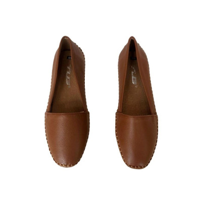 giày mọi da bò may chỉ cổ vuông thời trang 21662