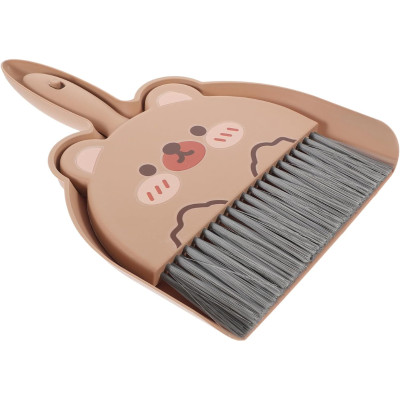 Bộ Chổi Xẻng Mini Hình Thú Dễ Thương - Chổi Quét Bàn Thờ, Bộ Chổi Quét Bụi Và Ki Hốt Rác Vệ Sinh Nhà Cửa Nhựa PP Cao Cấp - GROFA