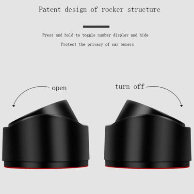 Bảng số điện thoại gắn taplo ô tô Y-428 (Màu đen)