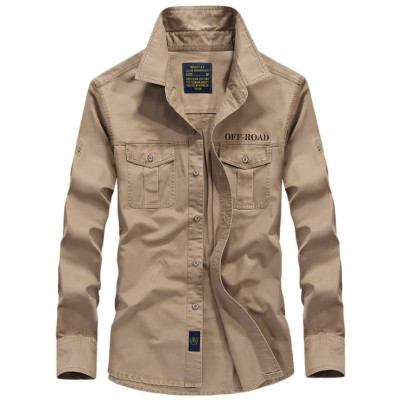 Áo sơ mi túi hộp tay dài_dã ngoại_chiến thuật