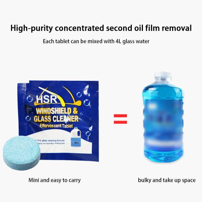 [TÚI 50V] Viên Sủi Rửa Kính - Nước Rửa Kính Ô Tô -  Vệ Sinh Nhà Cửa, Lau Gương - Viên Nén, Nhỏ Gọn, Tiết Kiệm 1v = 4 Lít