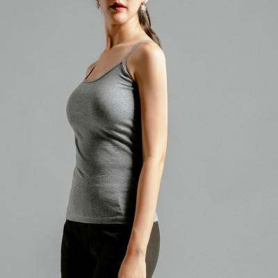 Áo Thun Ôm Hai Dây Camisole Thời trang thiết kế Hity Top097 (Xám Sương Khói)