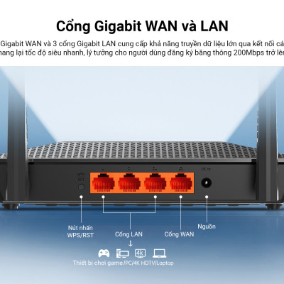 Router Wi-Fi băng tần kép Gigabit AC1200-A3300R_HÀNG CHÍNH HÃNG