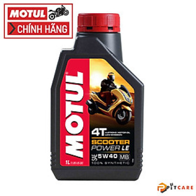 Nhớt Tổng Hợp Cho Xe Tay Ga 4 Thì Motul Scooter Power LE 5W40 Có Chiết Lẻ 
