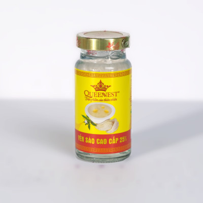 Yến sào cao cấp Queennest 25% - hũ150ml (hộp 2 hũ), vị truyền thống - hàng chính hãng