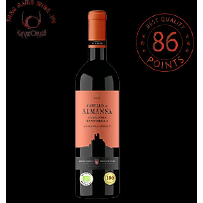 Rượu Vang Organic hữu cơ Castillo de Almansa Coleccion Garnacha Tintorera (Tây Ban Nha) kèm túi giấy,đồ khui