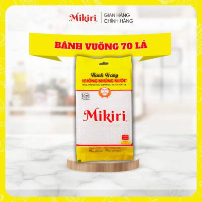 MUA 1 TẶNG 1 - Bộ 2 Bánh tráng Mikiri không nhúng nước vuông tròn lớn - ăn vặt - tiện lợi