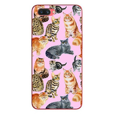 Ốp lưng in cho Oppo Realme C1 mẫu Họa Tiết Mèo - Hàng chính hãng