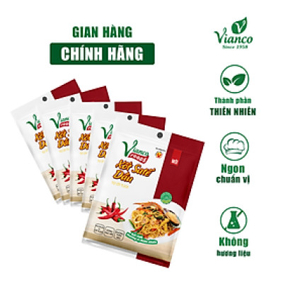 Xốt Satế Dầu ViancoFoods Việt Ấn 5 gói x 18gr