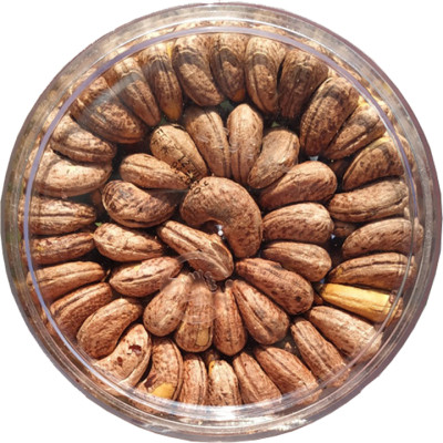 HẠT ĐIỀU VỎ LỤA RANG MUỐI XẾP HOA CAO CẤP THƯƠNG HIỆU SK FOOD - HỘP 500G