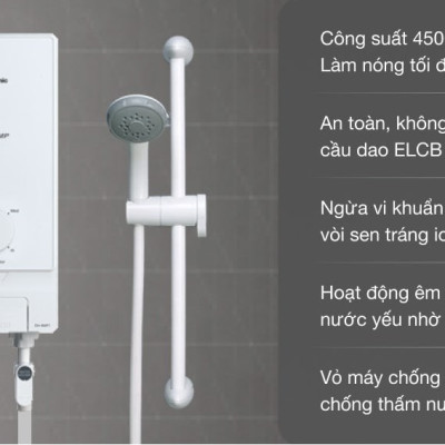 Máy nước nóng Panasonic DH-4MP1VW 4500W - Hàng chính hãng (chỉ giao HCM)
