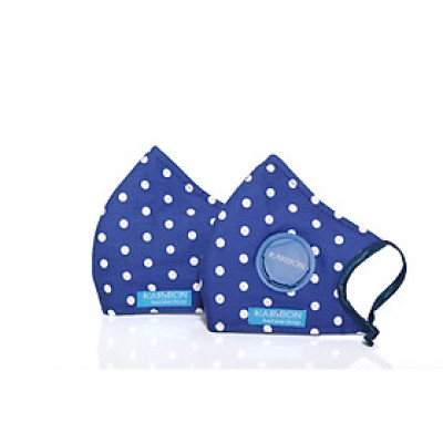 Combo khẩu trang Karibon Cotton và Karibon Max Air  N99 than hoạt tính màu hoa 