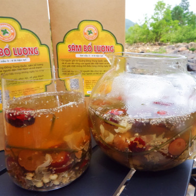 Set Nguyên Liệu Nấu Chè Sâm Bổ Lượng Shop Thảo Dược (gói 300g, 12 vị, nấu 4lit)