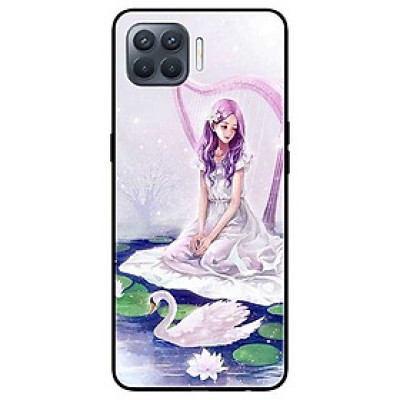 Ốp lưng dành cho Oppo A93 - F17 Pro mẫu Cô Gái Và Thiên Nga