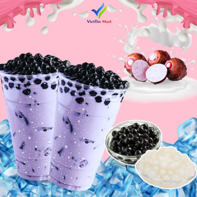 Set Nguyên Liệu Pha Trà Sữa Khoai Môn (Thành phẩm 30 35 ly) VietTin Mart