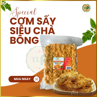 CƠM SẤY CHÀ BÔNG TÂN LỘC PHÁT COMBO 2 BỊCH - MỖI BỊCH 130G