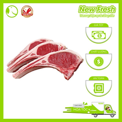 Sườn Cừu Úc Cao Cấp Có Xương Sống Cắt Lát - Túi 1Kg